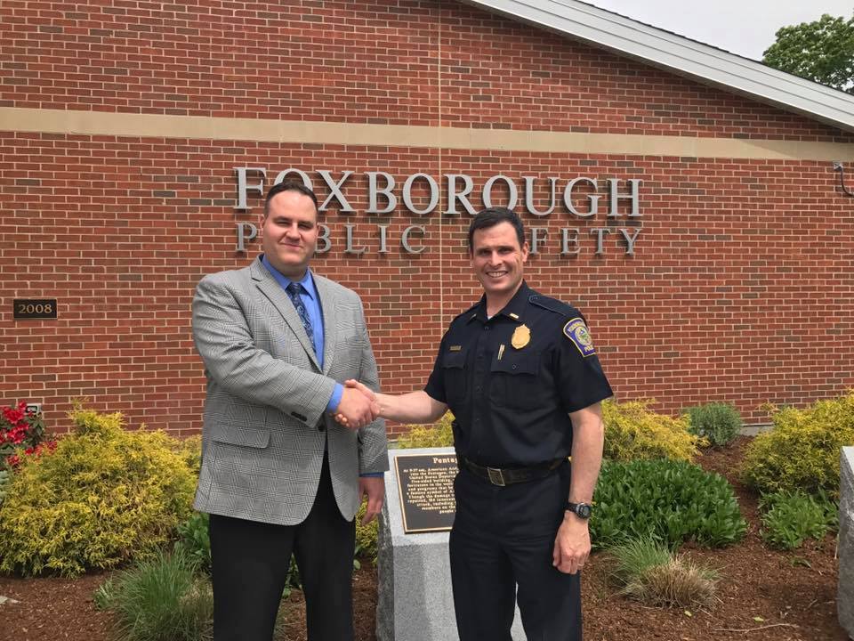 DTS meeting officers at Foxborough Public Safety
